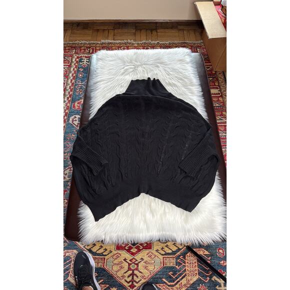 Barneys New York Black Vintage Open Neck Sweater - Picture 4 of 10